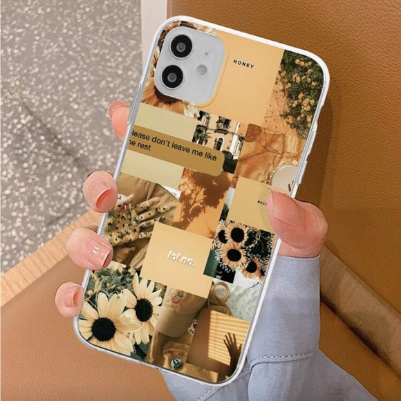 Other - ⚠️Clearance iPhone XS / XS Max Stylish Floral Collage Phone Case - Yellow